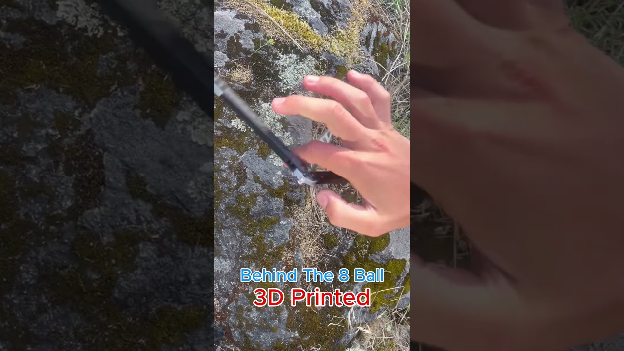 3d Printed Butterfly Knife vs. Real Butterfly Knife #3dprinting #butterflyknife #balisong