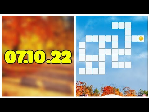 07.10.2022 Пазл дня, Кроссворд дня в игре Wow