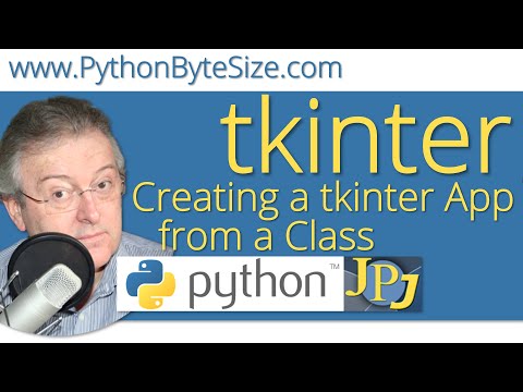 Creating tkinter Apps from a class