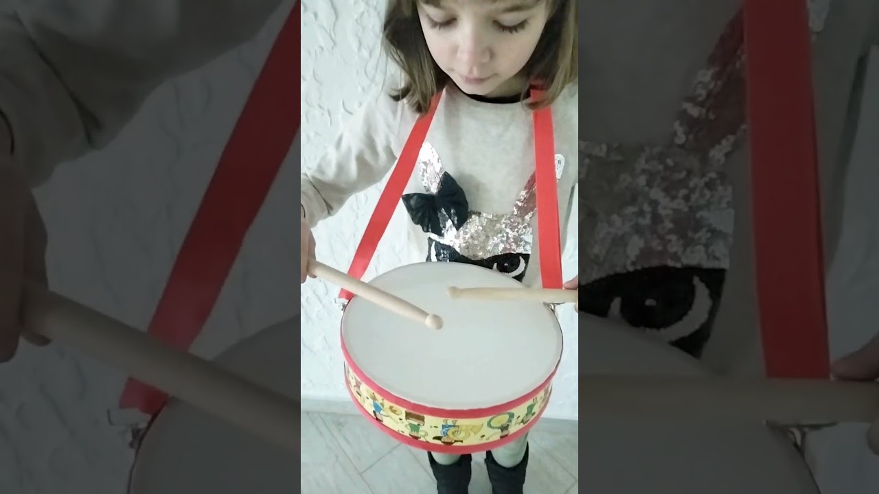 Дерев'яний дитячий барабан 25 сантиметрів