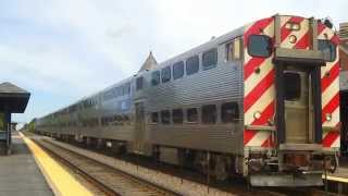 preview picture of video 'Railfanning Arlington Heights Metra Station - 6-17-14'