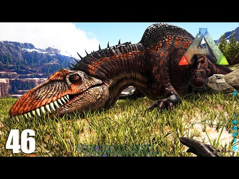 Derrubando e DOMANDO o GIGANTESCO ACROCANTOSSAURO - ARK Survival Evolved - Ep 46