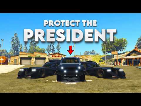 Protect the PRESIDENT with BATMOBILE'S in GTA 5 (ABSOLUTE CHAOS)