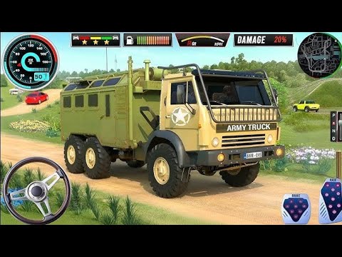 Army Truck Driving Cargo Games - Off-road US Army Truck Driving Simulator 3D - Android Gameplay