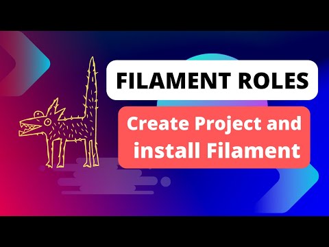 1 Create Project and Install Filament Laravel Filament Roles and Permissions
