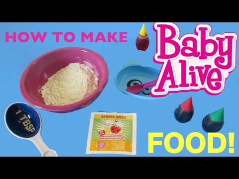 BABY ALIVE How to make BABY ALIVE FOOD💕 Video