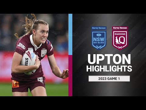 Women's State of Origin 2023 | Sky Blues v Maroons | Tamika Upton Highlights