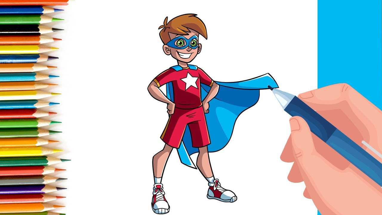 How to Draw a Super Boy #shorts