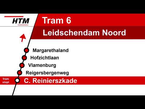 [HTM Tram Den Haag] Omroepen Lijn 6 Leyenburg - Leidschendam Noord