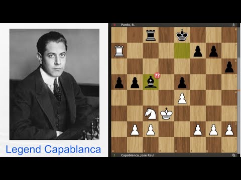 Jose Raul Capablanca vs Pardo | Capablanca blindfold sim Havana 1912 |