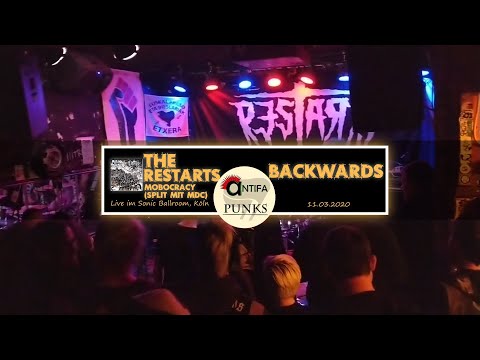 The Restarts - Backwards (live @Sonic Ballroom 11.03.2020) | Antifa Punks