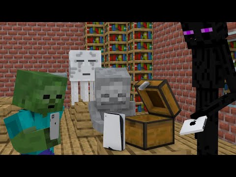 Moster School : Unboxing Iphone 12 | PS5 | MAC Book - Minecraft Animation