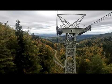 Schwarzwald - Schauinsland - Schauinslandbahn-Fahrt - 19.10.2021 - Zeitraffer / Timelapse
