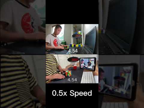 Rubik's Cube Race: Ruihang Xu's 4.54 VS Matty Hiroto Inaba's 4.54