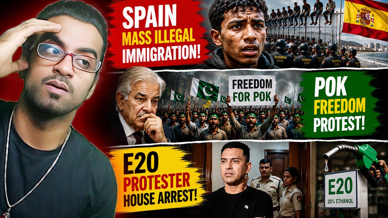 Spain Mass Illegal Immigration, PoK Freedom Protest, E20 Protester House Arrest