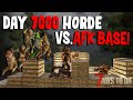 AFK Base Vs. Day 7000 Horde - Sledge Hammer Base - 7 Days To Die  (Alpha 19)