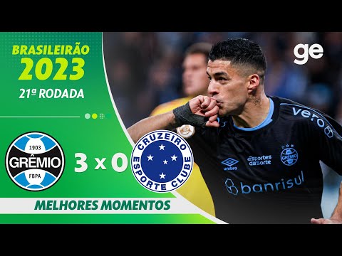 Gols e lances de Grêmio x Cruzeiro
