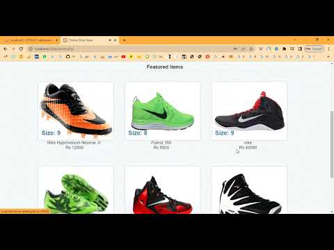 Online Shoe Shopping in PHP Application Projects
