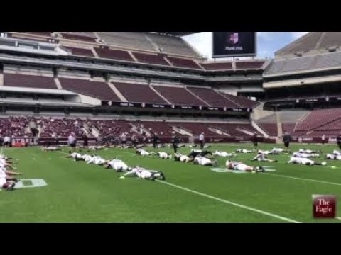 WATCH NOW: Sights and sounds from Texas A&M spring practice