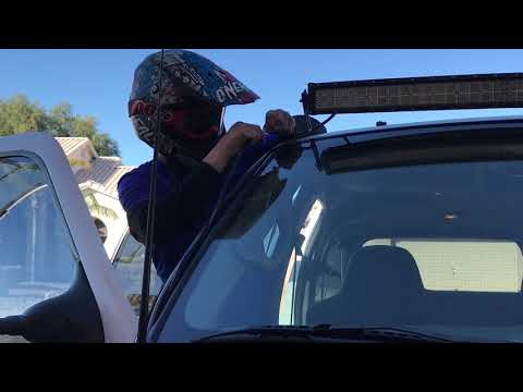 Installing a 52 inch curved light bar on a ford Excursion