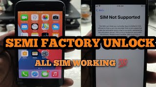Semi Factory Unlock Any SIM working 💯 to all iPhone models