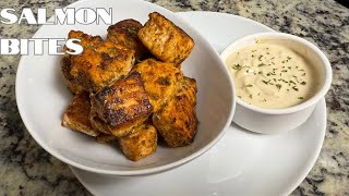 Crispy Salmon Bites | High-Protein Low-Sugar Dipping Sauce | Bariatric-Friendly Recipe | Low-Carb