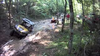 preview picture of video 'CanAm Commander 1000X Stuck Playing in the Mud Pits at Sandtown Ranch'