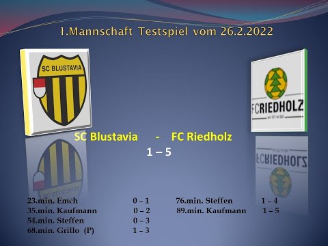 1.Mannschaft Testspiel SC Blustavia - FC Riedholz