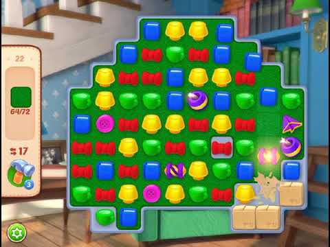 Homescapes Level 22 - No Boosters (by match3news.com)