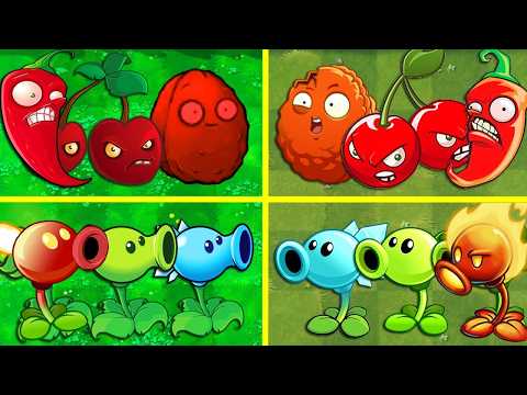 Random All Team Plants PVZ 1 vs PVZ2 - Which Version Will Win?