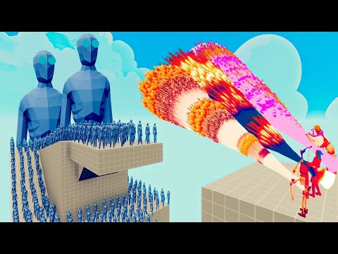 100x ICED ZOMBIE + 2x GIANT vs 3x EVERY GOD   Totally Accurate Battle Simulator TABS