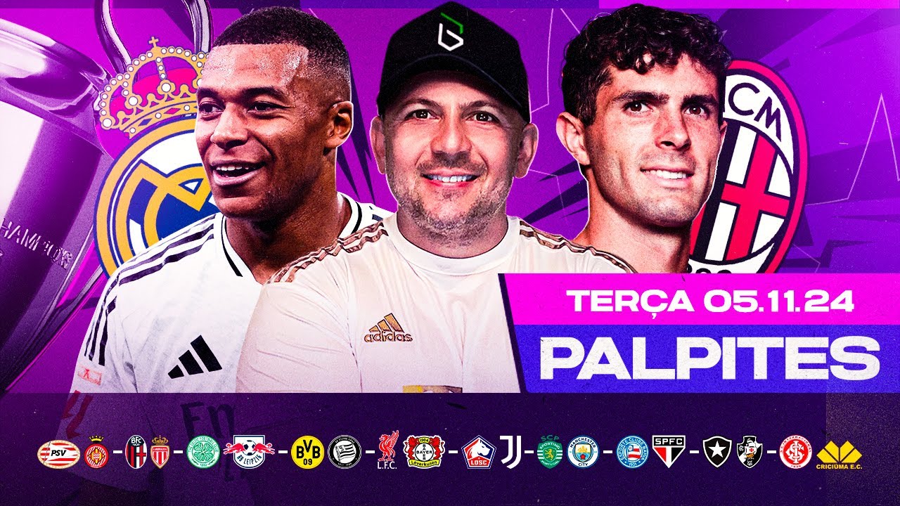 PALPITES DE FUTEBOL PARA HOJE 05 11 2024 (TERÇA-FEIRA) + BILHETE PRONTO | Boleiros Tips