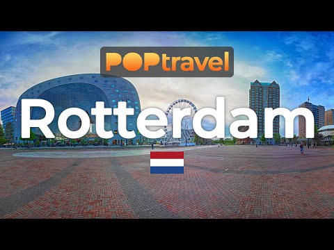 Walking in ROTTERDAM / Netherlands 🇳🇱- City Tour - 4K 60fps (UHD)