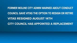 Former Moline city administrator was warned about inappropriate behavior before his resignation