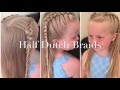 How to do half Dutch braids tutorial by Two Little Girls Hairstyles