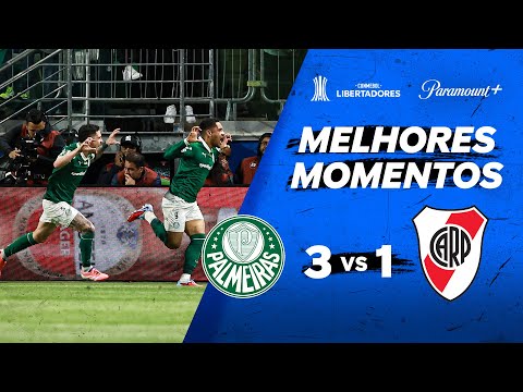 PALMEIRAS 3 X 1 RIVER PLATE - CONMEBOL LIBERTADORES 2025 | Paramount Plus Brasil