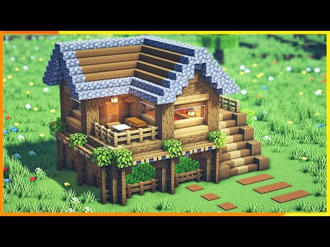 Build Minecraft Starter House Tutorial 1.18 - Build a Starter House in Minecraft Survival Tutorial
