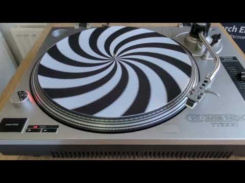 Humbug Spiral Slipmat - 7 & 12 inch LP Vinyl DJ Pro Turntable Slip Mat