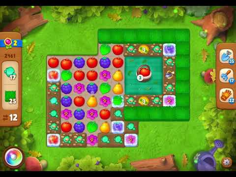 GardenScapes Level 2461 no boosters (22 moves)