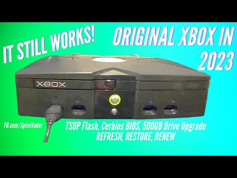 Original XBOX in 2023 - TSOP, BIOS and HDD Upgrade! + Clock Capacitor Removal