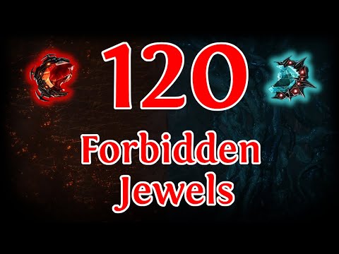 Identifying 120 Forbidden Flame and Flesh Jewels - Path of Exile 3.24 Necropolis