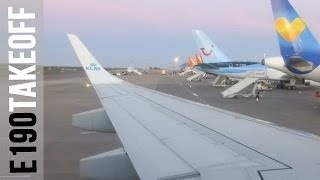 preview picture of video 'Departure from Bristol Airport, KLM CityHopper Embraer E190'