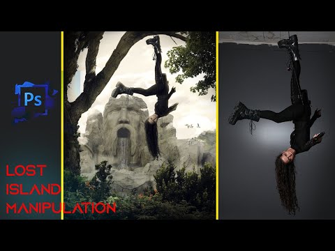 Photoshop manipulation tutorial | Lost Island Manipulation | How to edit artwork | PSD file free