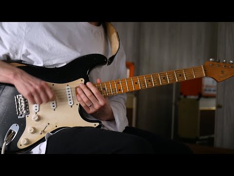 Fender Road Worn '50s Stratocaster 2008 - Black set up with gold anodised pick guard image 22