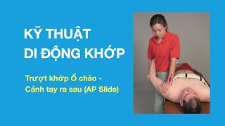 Kỹ thuật di động khớp: Trượt khớp ổ chảo - cánh tay ra sau