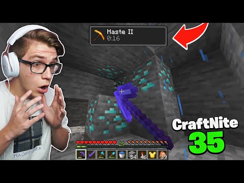 CraftNite: #35 - This Mining Method BROKE the Server... (insta mining)
