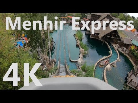 Menhir Express - 4K Onride 2019 - Parc Astérix - Hopkins Rides Inc. Log Flume - POV