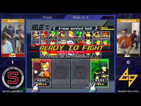 Event Match 16: Smokey Bluntz (Fox) vs Ultimascout (Marth) - Pools
