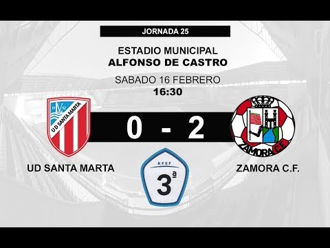 U.D. SANTA MARTA 0-2 ZAMORA C.F.: RESUMEN DEL PARTIDO