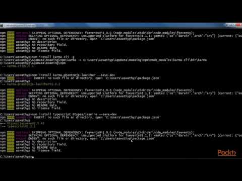 Angular 2 Soln Adv Con Create Min Viable Unit Test Suite with Karma Jasmine Typ | packtpub com